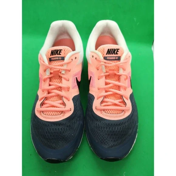 Nike Pegasus 30 Womens Size 11 Running Shoes Gray Coral Pink 602698-604 - Picture 5 of 12
